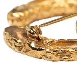 Gold Plated CC Logo Tassel Lava Fringe Brooch Gold - Lab Luxury Resale