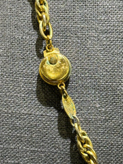 Pre-Owned Chanel Rare Vintage gold plated zodiac Sagittarius medallion 1984 collection