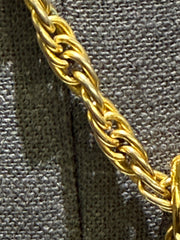 Pre-Owned Chanel Rare Vintage gold plated zodiac Sagittarius medallion 1984 collection