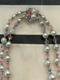 Sherman signed Antique Necklace Pearl