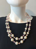 Sherman signed Antique Necklace Pearl