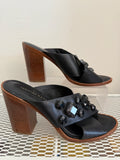 Loeffler Randall Black Mules with gems Size 8
