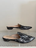 Nicholas Kirkwood Silver Flat Mules Size 38 - LAB
