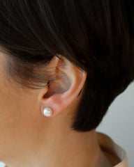 Cyntia Miglio Pearl Stud Earrings NEW