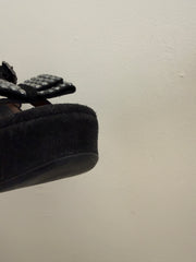 Marni suede sandal with bow detail in size 38, stylish open-toe shoe featuring elegant design and comfortable fit.