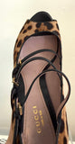 Gucci Lisbeth Leopard Pony Pump Size 37