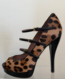 Gucci Lisbeth Leopard Pony Pump Size 37