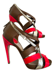 Dior Ibiza sandal size 37, stylish women's shoes with sleek design and neutral color, displayed on a white background.