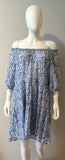 Xirena Blue and Purple Floral Dress Size S