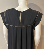 Sabina Musayev Black Dress with Metal Details Size S