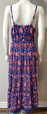 Xirena Blue and red floral dress Size S