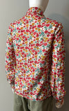 Loretta Caponi Floral Blouse Size Small