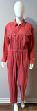 XIRENA Jaymes Cotton Pink Jumpsuit Size S