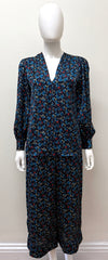 Smythe Blue Floral 2-Piece Set XS