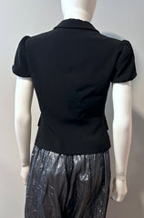 Moschino Cheap and Chic blazer in size 8, stylish tailored clothing with a classic fit and vibrant design.