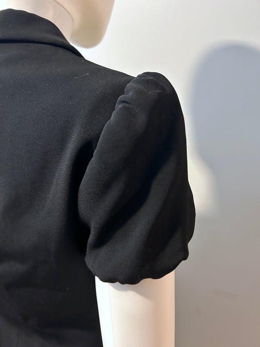 Moschino Cheap and Chic blazer in size 8, stylish women's clothing featuring a tailored design and classic black color.