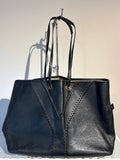 Yves Saint Laurent Calfskin Large Neo Double Reversible Tote Black/Tan