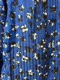 ULLA JOHNSON Blue Floral Print Ruffled Blouse Size 2 - LAB