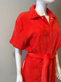Terry Towelling Il Pareo Jumpsuit - Rosso Size Medium-Onesie-LAB
