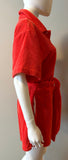 Terry Towelling Il Pareo Jumpsuit - Rosso Size Medium-Onesie-LAB