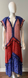 Lug Von Siga Multi Coloured tiered floral dress Size 40/8