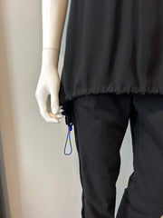 Marni black tunic in size 42/8, stylish women’s clothing with a relaxed fit, displayed on a hanger.