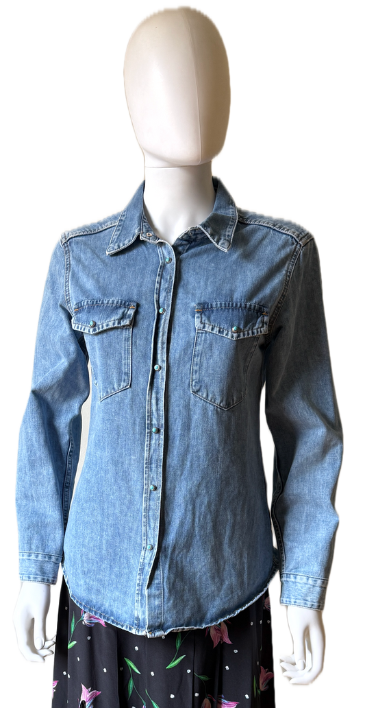 Fortela Brigitte Denim Shirt - Size IT44 US8
