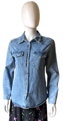 Fortela Brigitte Denim Shirt - Size IT44 US8