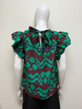 Ulla Johnson Iren Silk Blouse Size 4