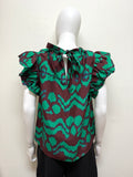 Ulla Johnson Iren Silk Blouse Size 4