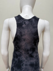 Raquel Allegra cotton tie-dye tank top with sleeveless design and relaxed fit, featuring a colorful tie-dye pattern.