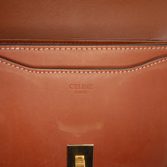 Small Calfskin Besace 16 Crossbody Brown - Lab Luxury Resale
