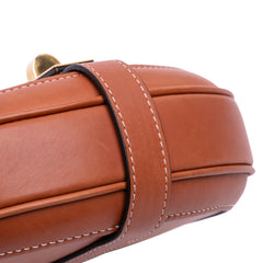 Small Calfskin Besace 16 Crossbody Brown - Lab Luxury Resale