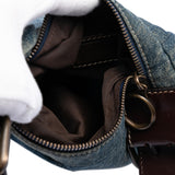 Denim Oyster Shoulder Bag Blue - Lab Luxury Resale