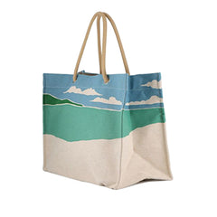 Toile Escale a la Plage Beach Bag Blue - Lab Luxury Resale