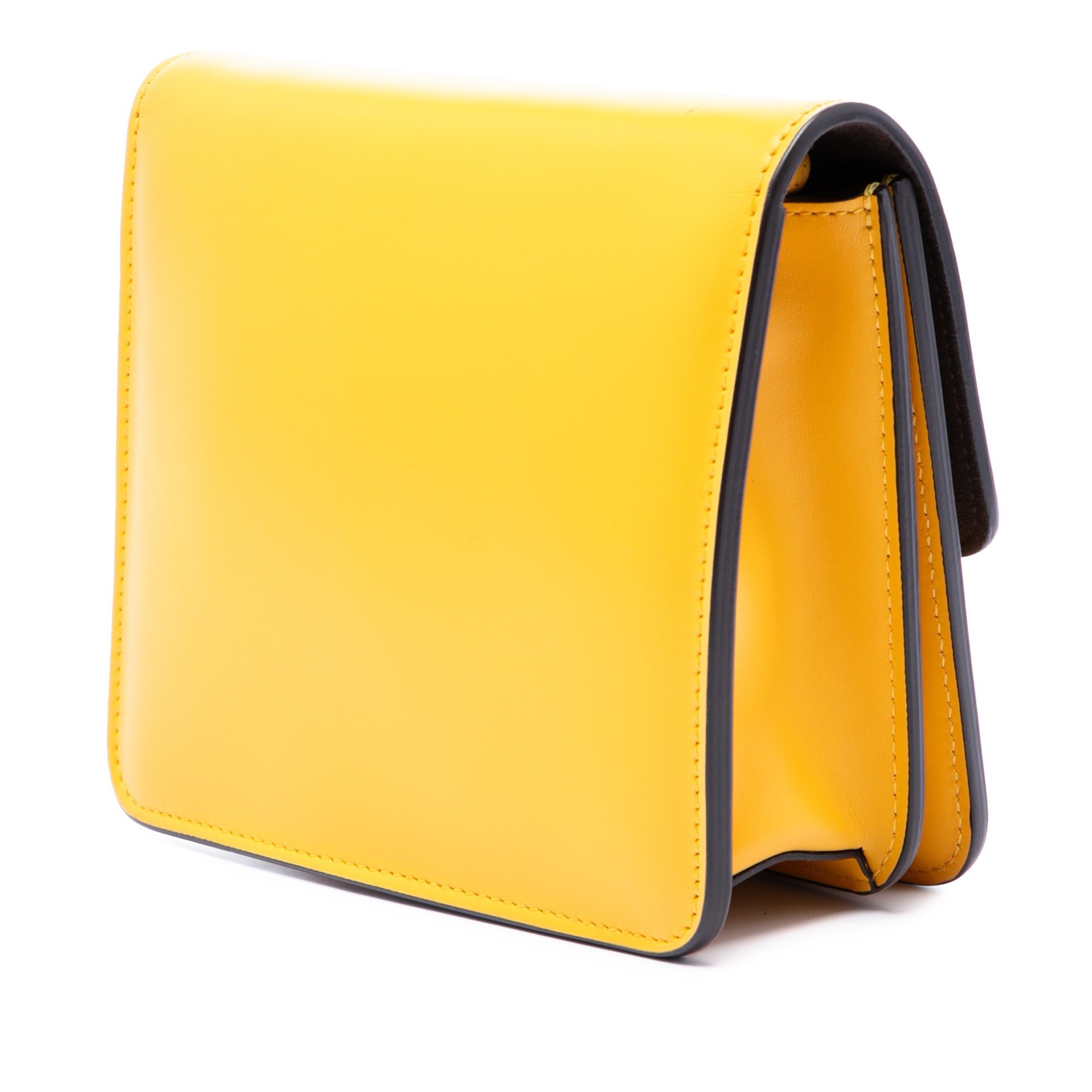 Leather Crystal Fab Crossbody Yellow - Lab Luxury Resale