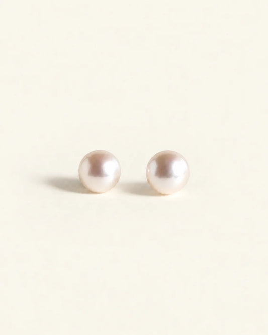 Cyntia Miglio Pearl Stud Earrings NEW