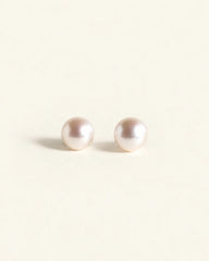 Cyntia Miglio Pearl Stud Earrings NEW