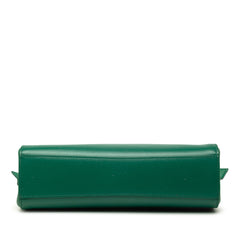 Calfskin The Tip Shoulder Bag Green - Lab Luxury Resale