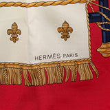 Vue Du Carosse De La Galere La Reale Silk Scarf Red - Lab Luxury Resale