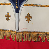 Vue Du Carosse De La Galere La Reale Silk Scarf Red - Lab Luxury Resale