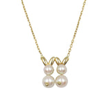van cleef and arpels 18K Yellow Gold and Akoya Pearls Necklace