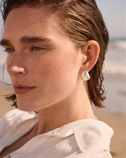 Jenny Bird Nelle Silver Hoops NEW