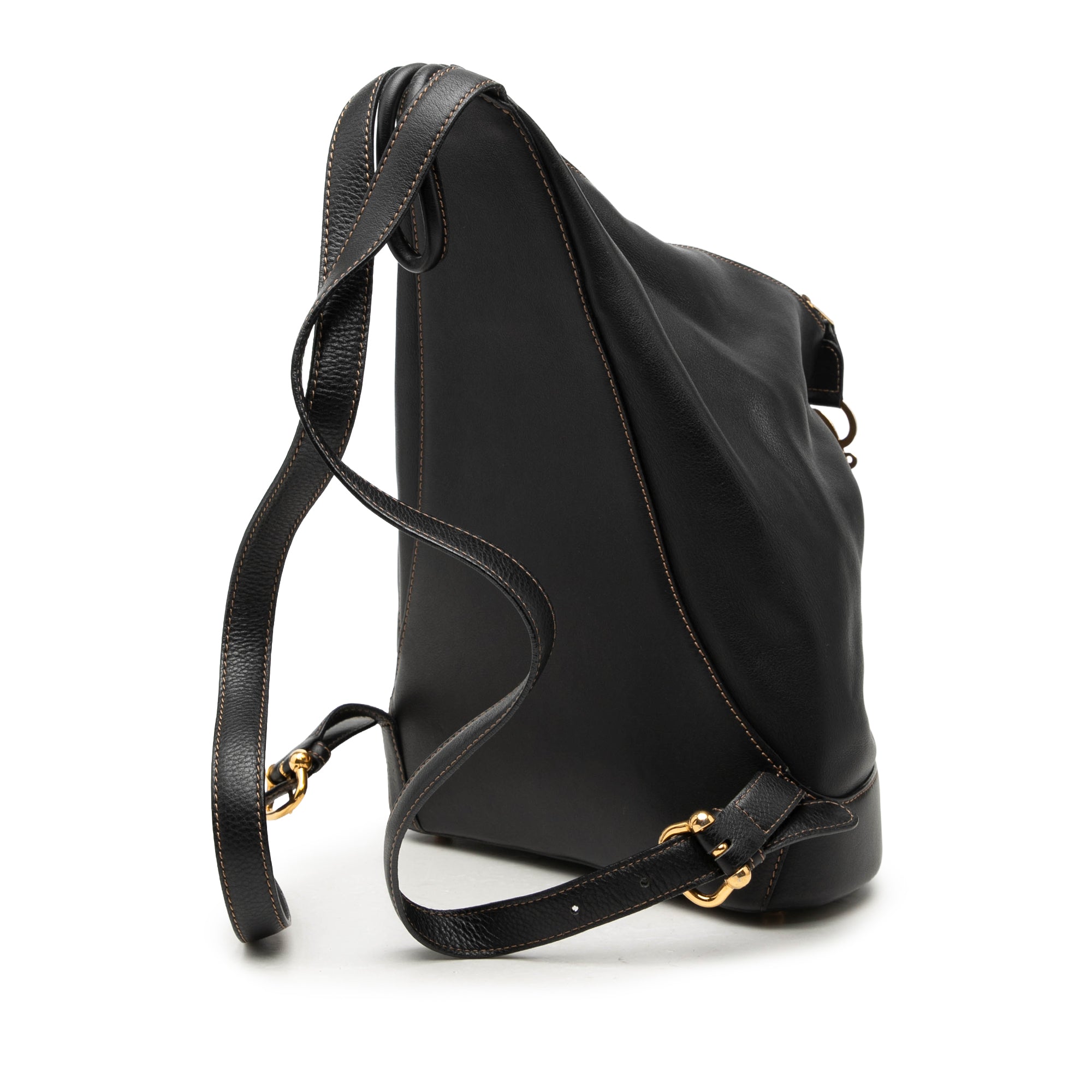 Leather Anton Backpack Black - Lab Luxury Resale