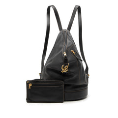 Leather Anton Backpack Black - Lab Luxury Resale