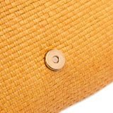 Raffia Horsebit 1955 Chain Crossbody Yellow - Lab Luxury Resale