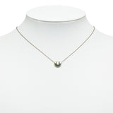 Tiffany Bean Pendant Necklace Silver