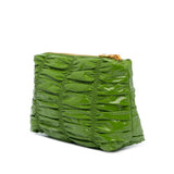 Vernice Gaufre Pouch Green - Lab Luxury Resale