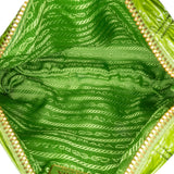 Vernice Gaufre Pouch Green - Lab Luxury Resale