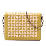 Nappa Intrecciato Wallet on Chain Yellow - Lab Luxury Resale